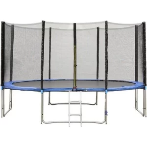 Батут Bebon Sports 13ft (396см) внешняя сетка, лестница (длинные стойки безопасности)