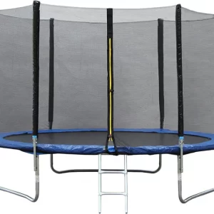 Батут Bebon Sports 8ft (244-252см) внешней сеткой безопасности и лестницей