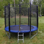 Батут Funfit PRO 252см (УСИЛЕННЫЙ) с лестницей и длинными ножками